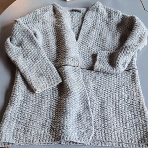 Convertible Grey Knit Cardigan